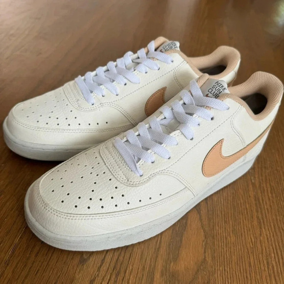 Nike Court Vision Low Next Nature Sail White/Onyx Sun Club Sneakers size 11.5 - Picture 2 of 14